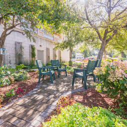 Beautifully landscaped exterior spaces