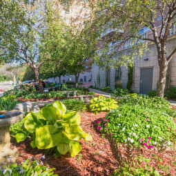 Beautifully landscaped exterior spaces
